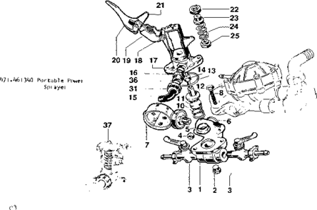 Inlet Body Assembly Diagram and Parts List for 471461340  Craftsman Pressure Washer
