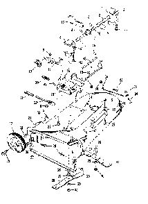 Main frame Diagram and Parts List for 91781360  Craftsman Lawn Mower