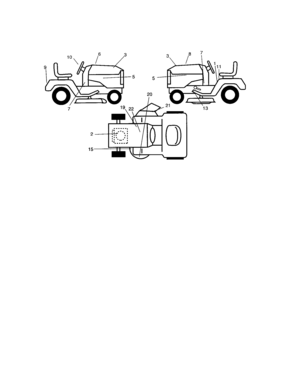 Decals Diagram and Parts List for 917274811  Craftsman Lawn Tractor