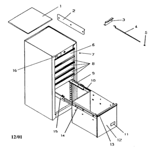 Part Location Diagram of T16883-ER Craftsman Bracket