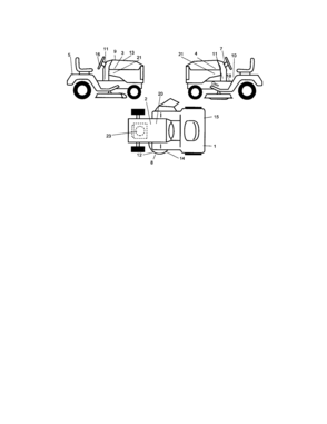 Decals Diagram and Parts List for 917275701  Craftsman Lawn Tractor