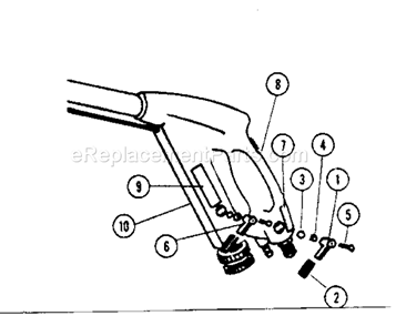 Unit Parts Diagram and Parts List for 53416220  Craftsman Pressure Washer