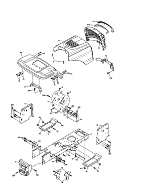 Chassis And Enclosures Diagram and Parts List for 917277491  Craftsman Lawn Tractor