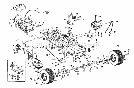 Part Location Diagram of 29266 Craftsman Pulley, Transmission