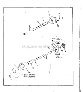 Page E Diagram and Parts List for 536250821  Craftsman Lawn Tractor