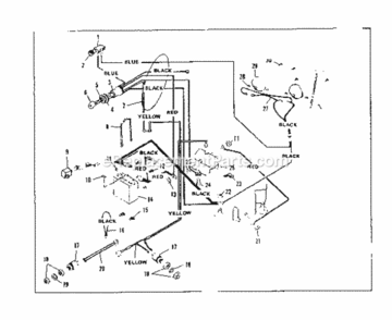 Page A Diagram and Parts List for 536250822  Craftsman Lawn Tractor