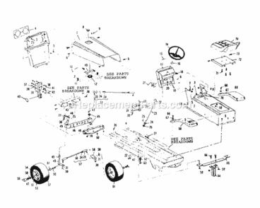 Page C Diagram and Parts List for 536250822  Craftsman Lawn Tractor
