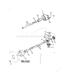 Page F Diagram and Parts List for 536250822  Craftsman Lawn Tractor