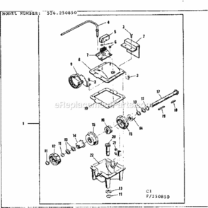 Part Location Diagram of 47128 Craftsman Gear Housing