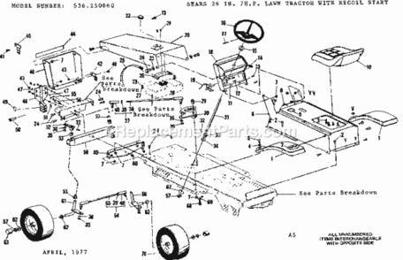 Part Location Diagram of 46719 Craftsman Console