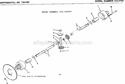 Part Location Diagram of 774329 Craftsman Axle