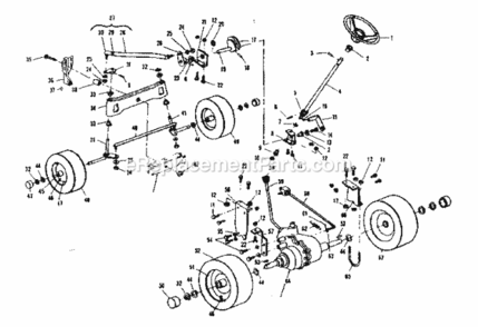 Page C Diagram and Parts List for 536250940  Craftsman Lawn Tractor