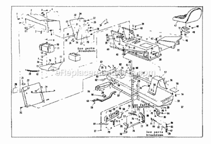 Page D Diagram and Parts List for 536250941  Craftsman Lawn Tractor