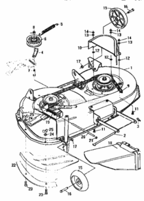 Page J Diagram and Parts List for 536252570  Craftsman Lawn Tractor
