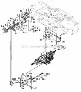 Page E Diagram and Parts List for 536252570  Craftsman Lawn Tractor