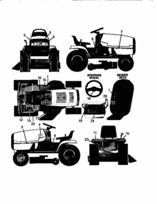 Page L Diagram and Parts List for 536252571  Craftsman Lawn Tractor