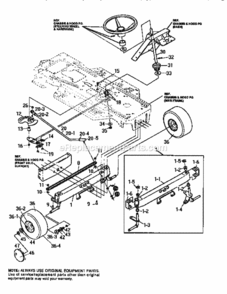 Page D Diagram and Parts List for 536252571  Craftsman Lawn Tractor