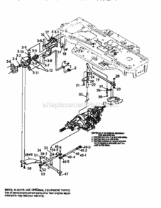 Page E Diagram and Parts List for 536252571  Craftsman Lawn Tractor