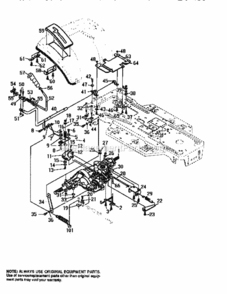 Page F Diagram and Parts List for 536252571  Craftsman Lawn Tractor