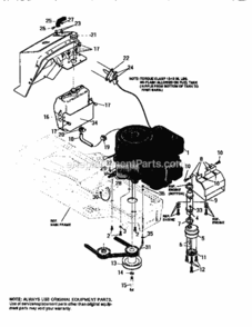 Page H Diagram and Parts List for 536252571  Craftsman Lawn Tractor