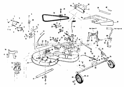 Page D Diagram and Parts List for 536255112  Craftsman Lawn Tractor