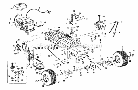 Page A Diagram and Parts List for 536255113  Craftsman Lawn Tractor