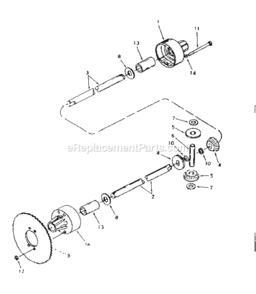 Page E Diagram and Parts List for 536255221  Craftsman Lawn Tractor