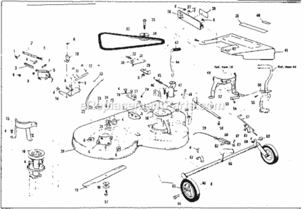 Page C Diagram and Parts List for 536255231  Craftsman Lawn Tractor