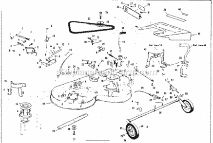 Page C Diagram and Parts List for 536255232  Craftsman Lawn Tractor