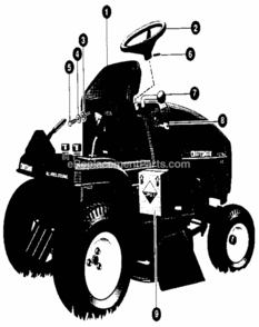 Page N Diagram and Parts List for 536255860  Craftsman Lawn Tractor