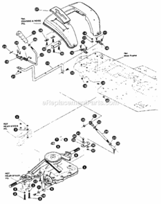 Page G Diagram and Parts List for 536255860  Craftsman Lawn Tractor