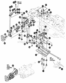 Page F Diagram and Parts List for 536255861  Craftsman Lawn Tractor
