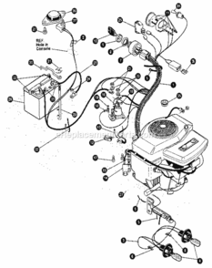 Page K Diagram and Parts List for 536255870  Craftsman Lawn Tractor