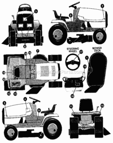 Page L Diagram and Parts List for 536255870  Craftsman Lawn Tractor