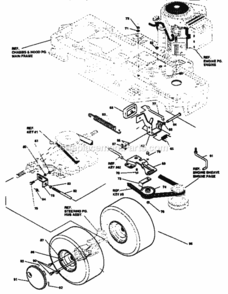 Page G Diagram and Parts List for 536255870  Craftsman Lawn Tractor