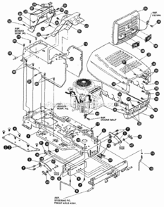 Page A Diagram and Parts List for 536255880  Craftsman Lawn Tractor