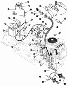 Page K Diagram and Parts List for 536255880  Craftsman Lawn Tractor