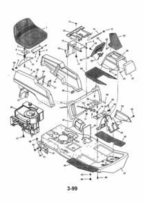 Page A Diagram and Parts List for 536270111  Craftsman Lawn Tractor