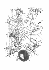 Page B Diagram and Parts List for 536270111  Craftsman Lawn Tractor