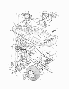 Page B Diagram and Parts List for 536270212  Craftsman Lawn Tractor