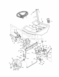 Page C Diagram and Parts List for 536270212  Craftsman Lawn Tractor