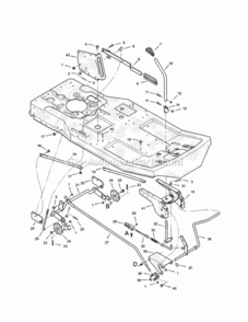 Page D Diagram and Parts List for 536270212  Craftsman Lawn Tractor
