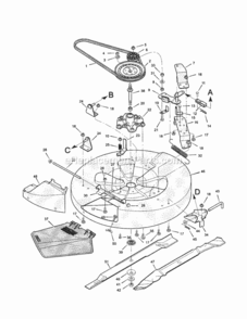 Page E Diagram and Parts List for 536270212  Craftsman Lawn Tractor