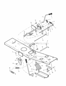 Page D Diagram and Parts List for 536270281  Craftsman Lawn Tractor