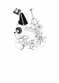 Page B Diagram and Parts List for 536270282  Craftsman Lawn Tractor