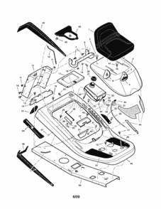 Part Location Diagram of MS3620MA Craftsman Mid Engine Operators Manual