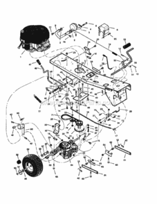 Page C Diagram and Parts List for 536270321  Craftsman Lawn Tractor