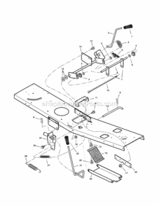 Page D Diagram and Parts List for 53627630  Craftsman Lawn Tractor