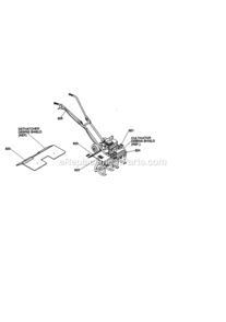Page G Diagram and Parts List for 536292510  Craftsman Cultivator
