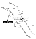 Handle Diagram and Parts List for 536292522  Craftsman Cultivator